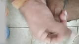 Indian cock masturbation cumshot in bathroom homemade Indian Desi cock masturbate I do cumshot in the morning snapshot 2