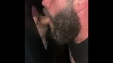 Bearded Guy Sucking Cock at the Gloryhole snapshot 5