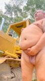 Fat farmer from Missouri shakes one off at work snapshot 5