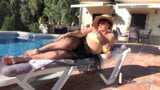 AuntJudys - Sunbathing with Busty British MILF Devon Breeze snapshot 1