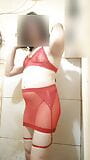 Lingerie jupe sexy rouge snapshot 8