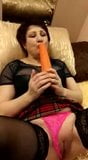 Russian milf and vegetables snapshot 2