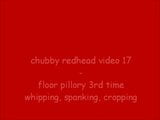 chubby redhead Video17 floor pillory 3rd whipping, clamps snapshot 1