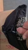 Cum on black satin panty snapshot 8