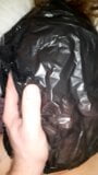 Big tit slut plastic bag breath play snapshot 9