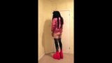 Brunette slut in pink punk boots snapshot 4