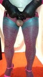 Show by Sissy bitch fuck in pink and light blue stockings snapshot 6