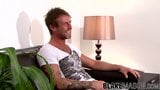 Inked Brit interviewed before hot solo masturbation snapshot 3