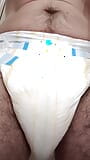 Messing, pissing and squishing my shitty diaper - part 2 ABDL DL snapshot 4
