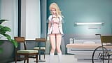 Sex with a busty blonde nurse - 3D Hentai snapshot 3