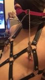 Slave with nipple clip & electro torture 3 snapshot 4