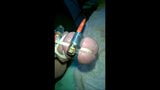 roped estim and cumshot on old bra snapshot 7