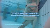 隐藏的泳池摄像头预告片，在公共泳池中进行水下性爱和性爱，女孩们在喷射流中自慰！ snapshot 5