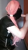 Sissy Maid befriedigt Dildo snapshot 16