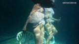Mihalkova and Siskina and other babes underwater naked snapshot 9