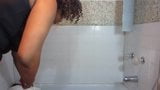 Crazy Busty Ebony Lady in the Shower snapshot 3