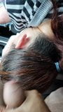 cumming on her hair snapshot 1