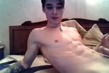 Tatted SmoothTwink Wanks His Big Cock On Webcam snapshot 23