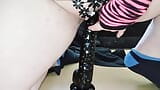 Riding my big black dildo snapshot 1