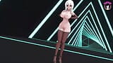 Haku - seksowny taniec nago w gorących pończochach (3D HENTAI) snapshot 4