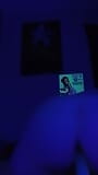 Bade rides the glow in the dark dildo snapshot 6