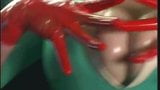 Well known japanese nurse milks cock in red latex gloves snapshot 2