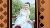 Cum homenaje a la novia china de la cara del bebé con hablar sucio snapshot 13