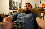 Bearded Muscle Daddy Cums on TShirt snapshot 4
