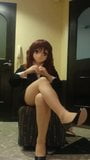 kigurumi office girl masturbating her pussy snapshot 2