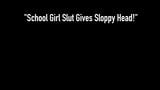Lovely Young Kimber Lee Gives Amazing School Girl Blowjob! snapshot 1