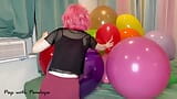 Nail and Air Pump Popping BIG Balloons! Tuftex, Cattex, Globos Payaso snapshot 1