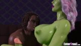 Futa Alien wird von BBC Gangbang gemacht snapshot 8