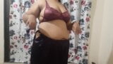 horny big boobs Indian bhabhi getting ready for her sex night part 2 snapshot 2