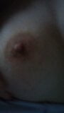 Batiendo mis tetas con crema de rosas snapshot 3