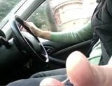 Driving and masturbating with dripping cock snapshot 10