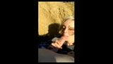 Une jolie blonde suce une bite au bord de la mer snapshot 9