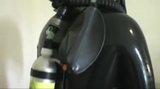 Full rubber and gasmask breathplay snapshot 3