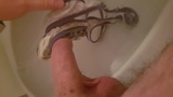 my horny cock pees on my best female friend's dirty panty snapshot 1