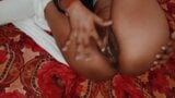 Indian bhabhi pussy fingering and licking and rubbing pussy hole snapshot 16