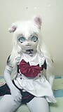 Boyfriend controls vibrator, making me wet and orgasm in kigurumi furry maid suit snapshot 2