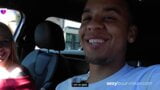 PUBLIC FUCK by black man in his car - SEXYBUURVROUW.com snapshot 4