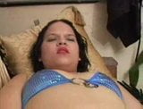 Funny looking fatty shows you she can do it all too! snapshot 3