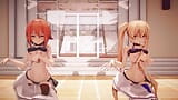 MMD R-18 Аниме-девушки сексуально танцуют, клип 266 snapshot 9