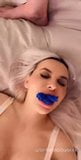 Girl with panty stuffed mouth takes cumshot snapshot 3