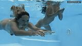 Pornstars Irina and Angelica swimming together snapshot 8