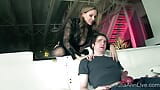 Busty Mistress Julia Ann Makes Slim Boytoy Eat His Own Cum! snapshot 3