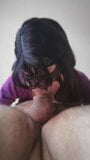 First deep slobbering blowjob. Deep throat, drooling and snot. snapshot 14