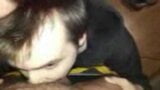 Submissive Twink SUCKING MY COCK in my basement, femboy snapshot 1