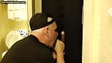 Homemade gaydaddy sucks gloryhole dick 4 cum in mouth snapshot 5