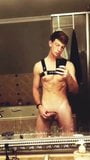 hot boy with harness jerking off snapshot 6